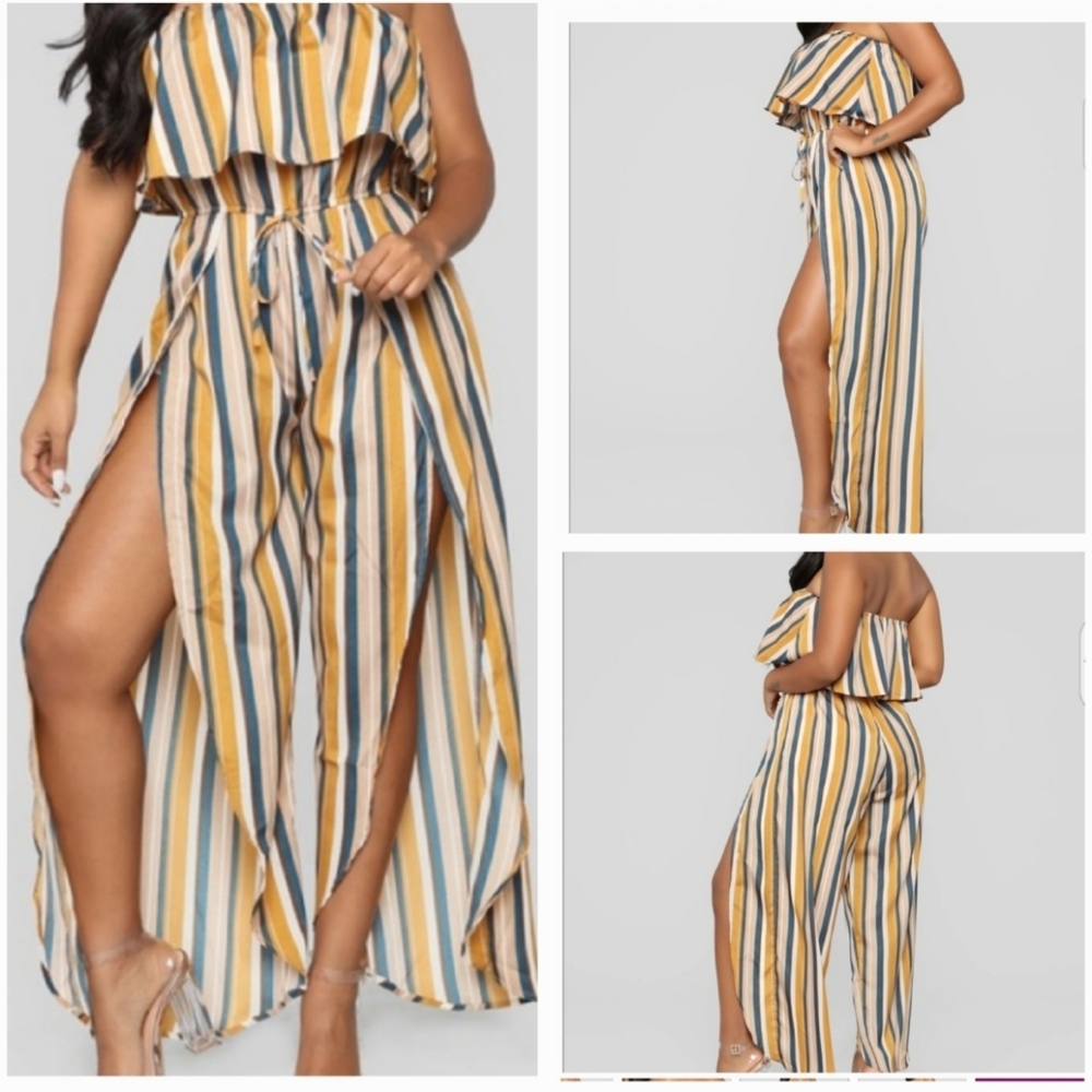 This super comfy crop top set is Perfect for Vacation beach/poolside  Size M/L